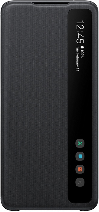 Чехол-книжка Smart Clear View Cover для Samsung Galaxy S20 Ultra (черный)